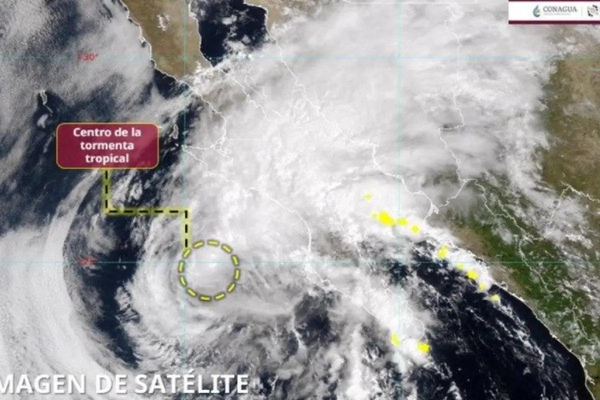Tormenta tropical Lorena cerca de México, CONAGUA