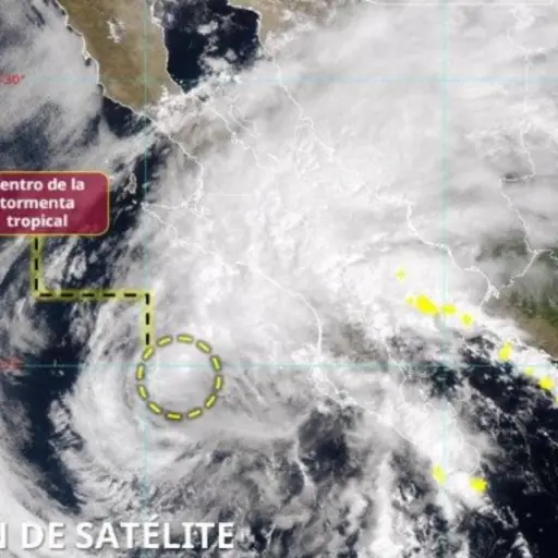 Tormenta tropical Lorena cerca de México ,CONAGUA