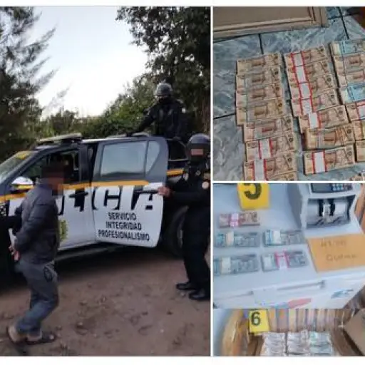 Parte de los resultados del operativo realizado contra la estructura de tráfico de migrantes. ,Ministerio Público