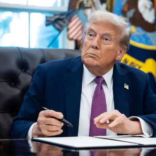 Donald Trump en la Oficina Oval ,EFE