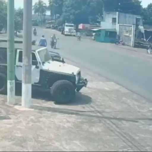 Motorista muere en Escuintla  ,Captura de pantalla video Facebook.