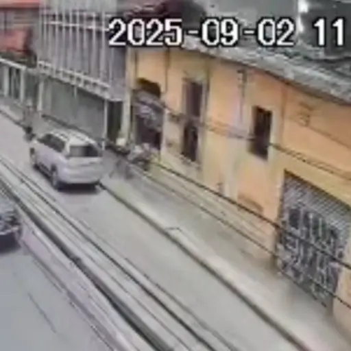 Una cámara captó el crimen ocurrido en la zona 1 de la capital. ,Captura de pantalla