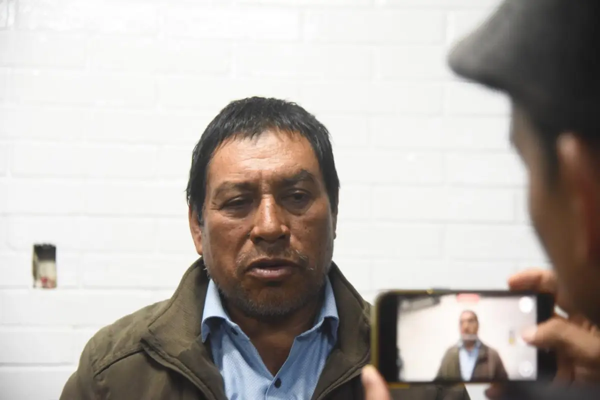 El exlíder indígena de Sololá, Esteban Toc, en Tribunales previo a una audiencia el miércoles 3 de septiembre., Omar Solís/Emisoras Unidas