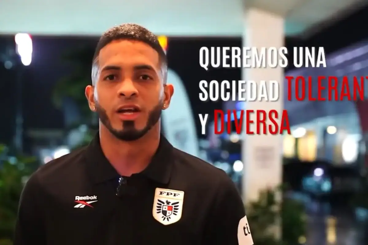 Jugadores de la selección de Panamá hace un llamado a la no discriminación 