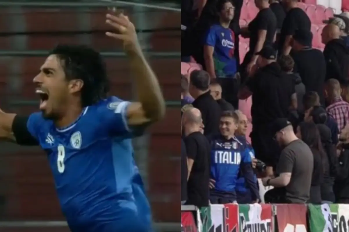 Selección de Italia derrotó este día a la de Israel 
