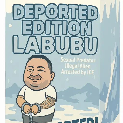 Imagen tomada de la cuenta oficial @WhiteHouse en la red social X donde se observa una ilustración de un Labubu inspirado en un migrante deportado , EFE/ @whitehouse
