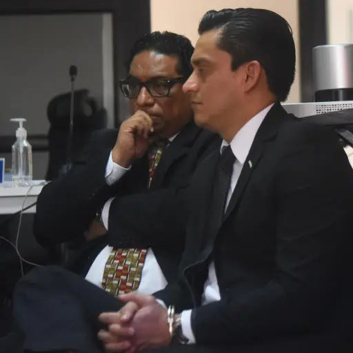 El exdirector de Informática del TSE, Jorge Santos, durante la audiencia. ,Omar Solís/Emisoras Unidas