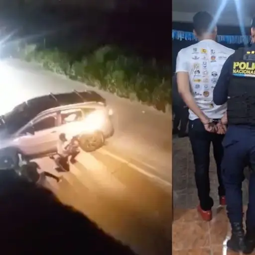 Un hombre que fue captado dispando fue detenido por la Policía. ,Captura de pantalla