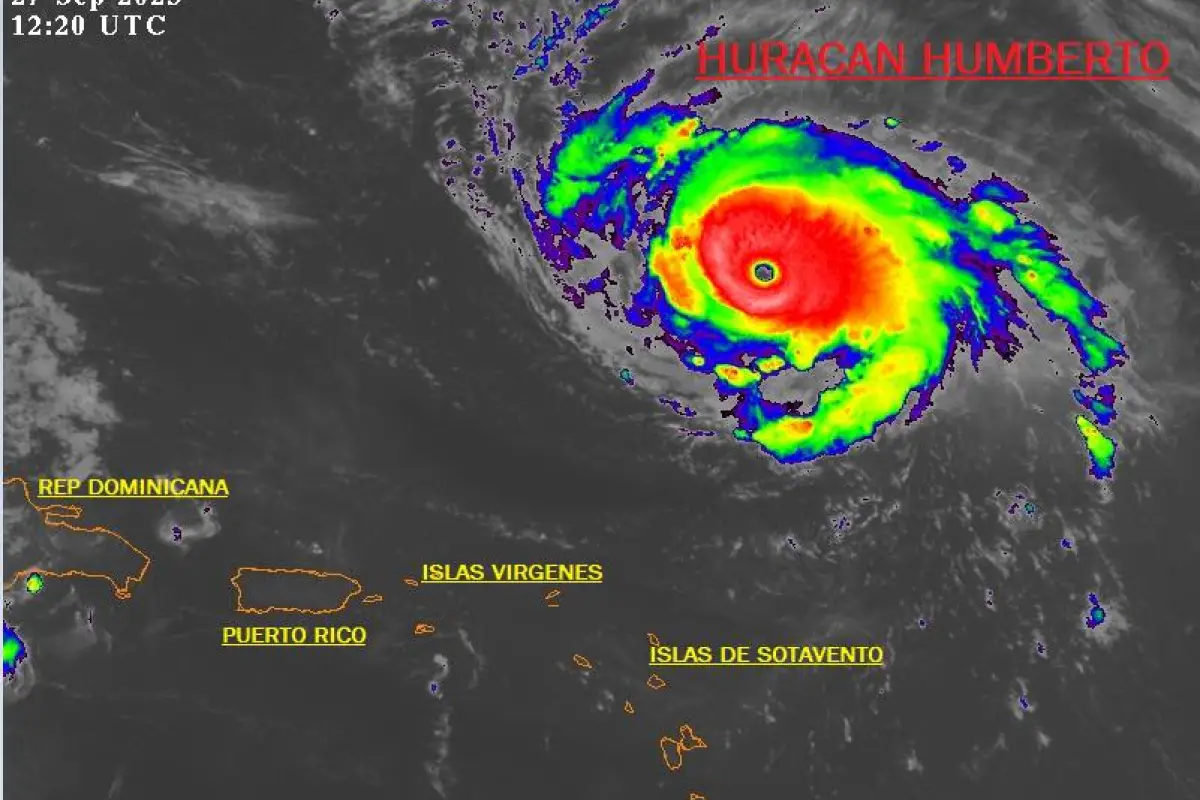 Humberto se fortalece a huracán., Redes sociales