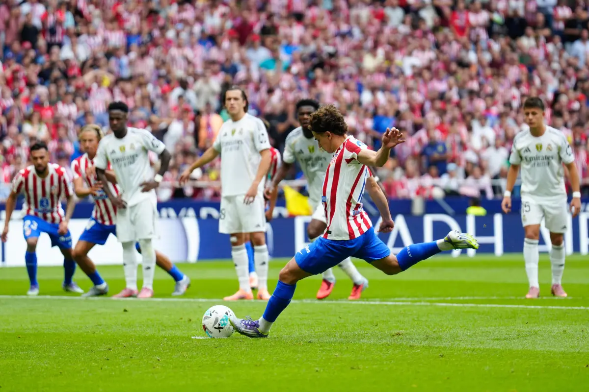 Anotación de Julián Álvarez ante el Real Madrid - EFE