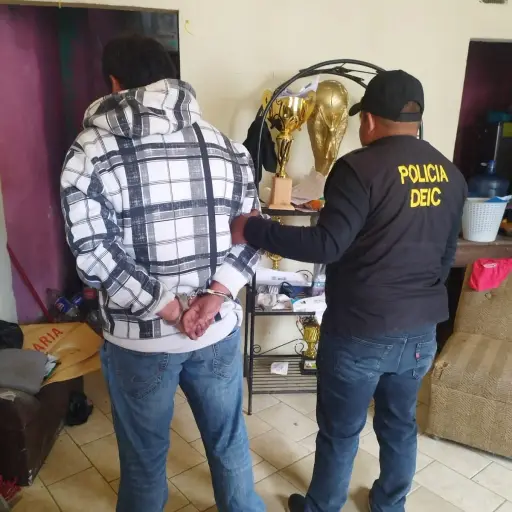 Capturado en San Pedro Carchá ,Foto MP