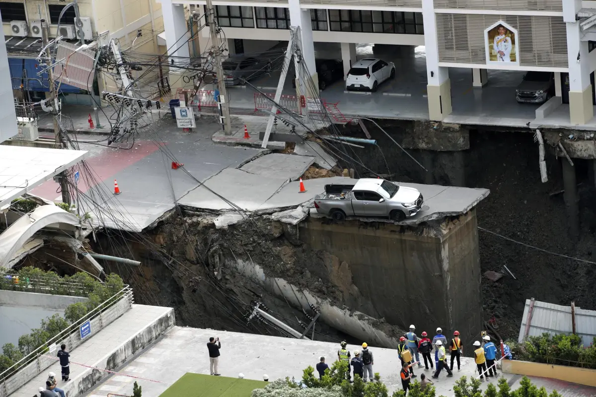 Socavón en Bangkok, Tailandia, EFE