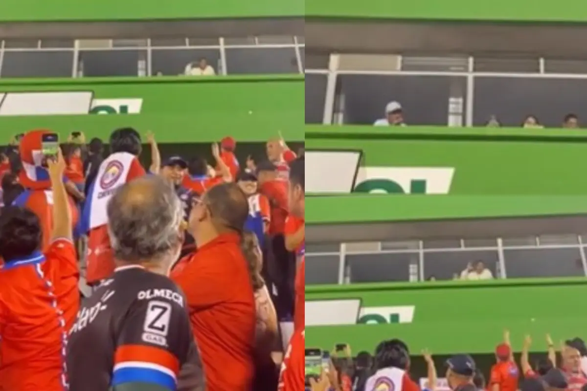 Afición de Quetzaltenango durante insultos a jugadores de Comunicaciones 
