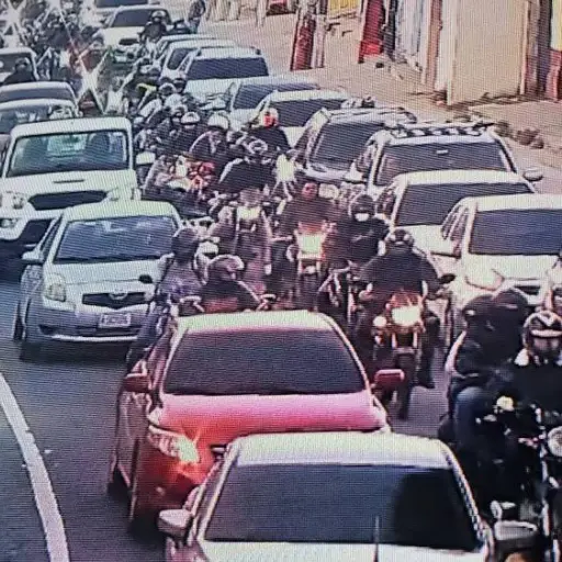 El tránsito complicado se observa en diversos puntos de Boca del Monte. ,PMT de Villa Canales