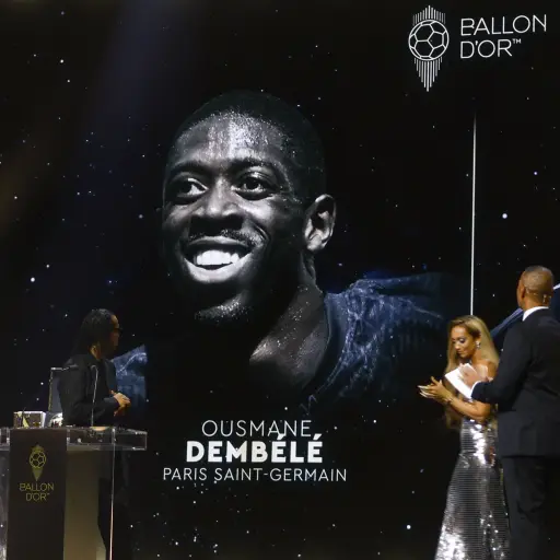 Ousmane Dembélé y Lamine Yamal fueron los dos finalistas en la entrega del Balón de Oro 2025