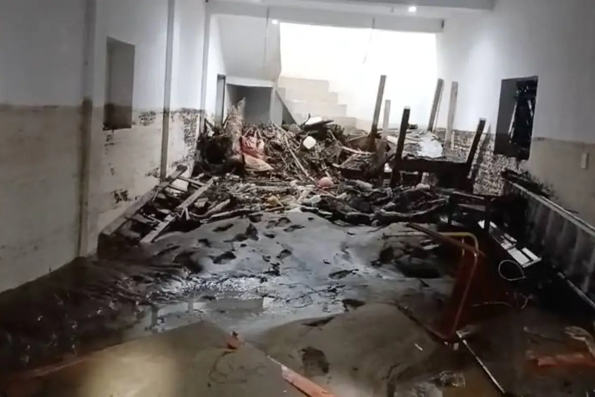 Parte de los daños generados por las lluvias en El Progreso., Bomberos Voluntarios