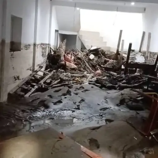 Parte de los daños generados por las lluvias en El Progreso. ,Bomberos Voluntarios