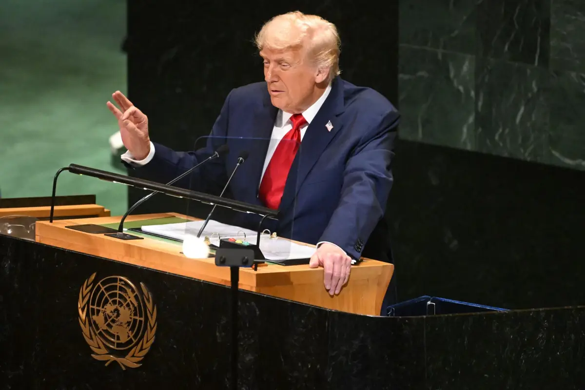 Donald Trump en discurso en la Asamblea General de la ONU, EFE