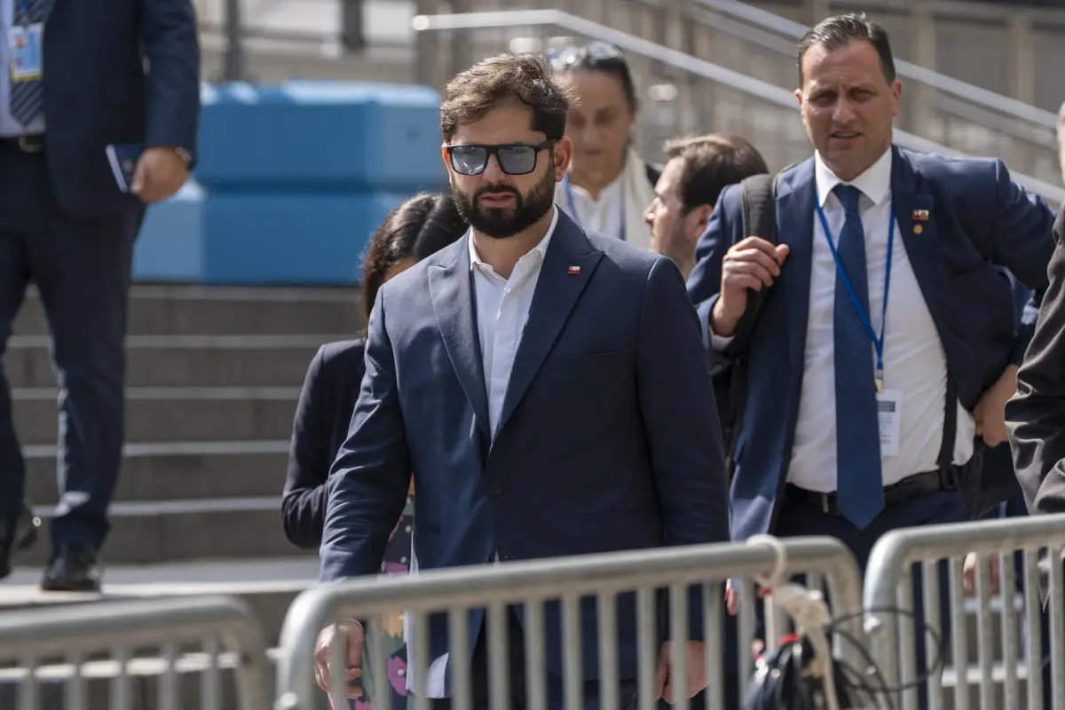 Gabriel Boric, presidente de Chile, en Nueva York, EFE