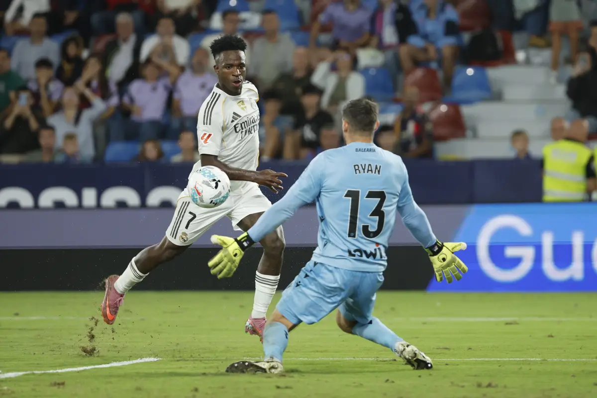 Vinícius fue fundamental en la victoria del Real Madrid sobre Levante 