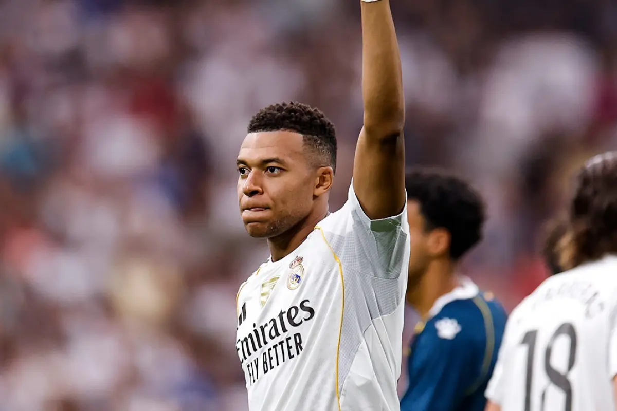 Celebración de Mbappé ante el Espanyol - Real Madrid C.F.