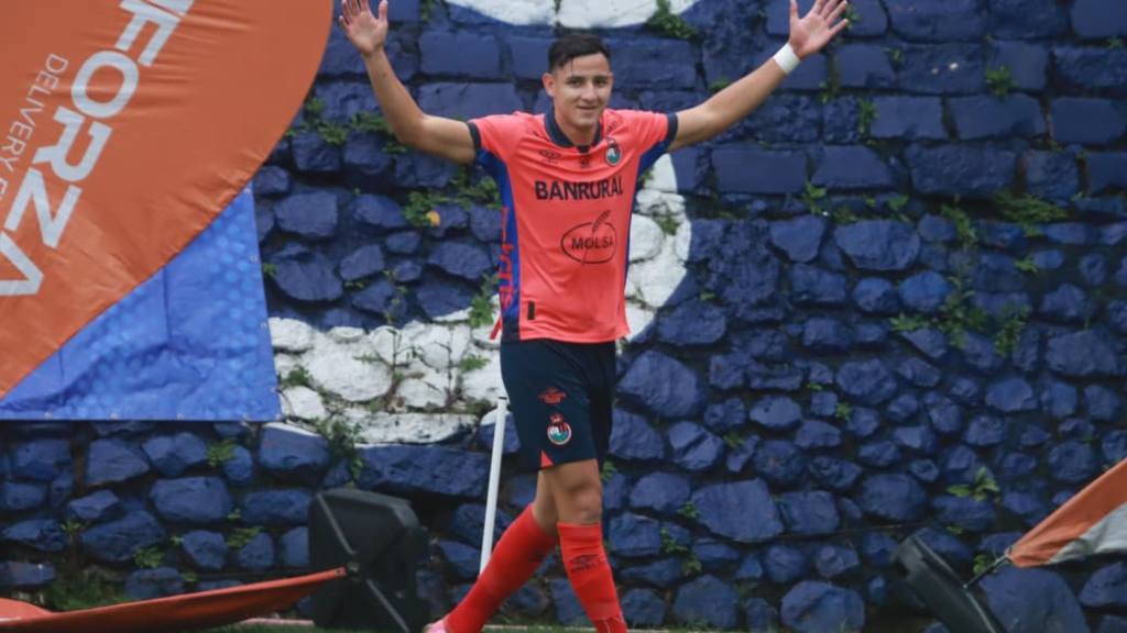 Celebración de José Carlos Martínez ante Marquense | Alex Meoño