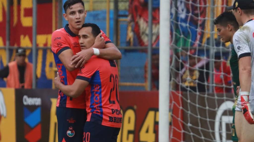 Celebración de César Archila ante Marquense | Alex Meoño