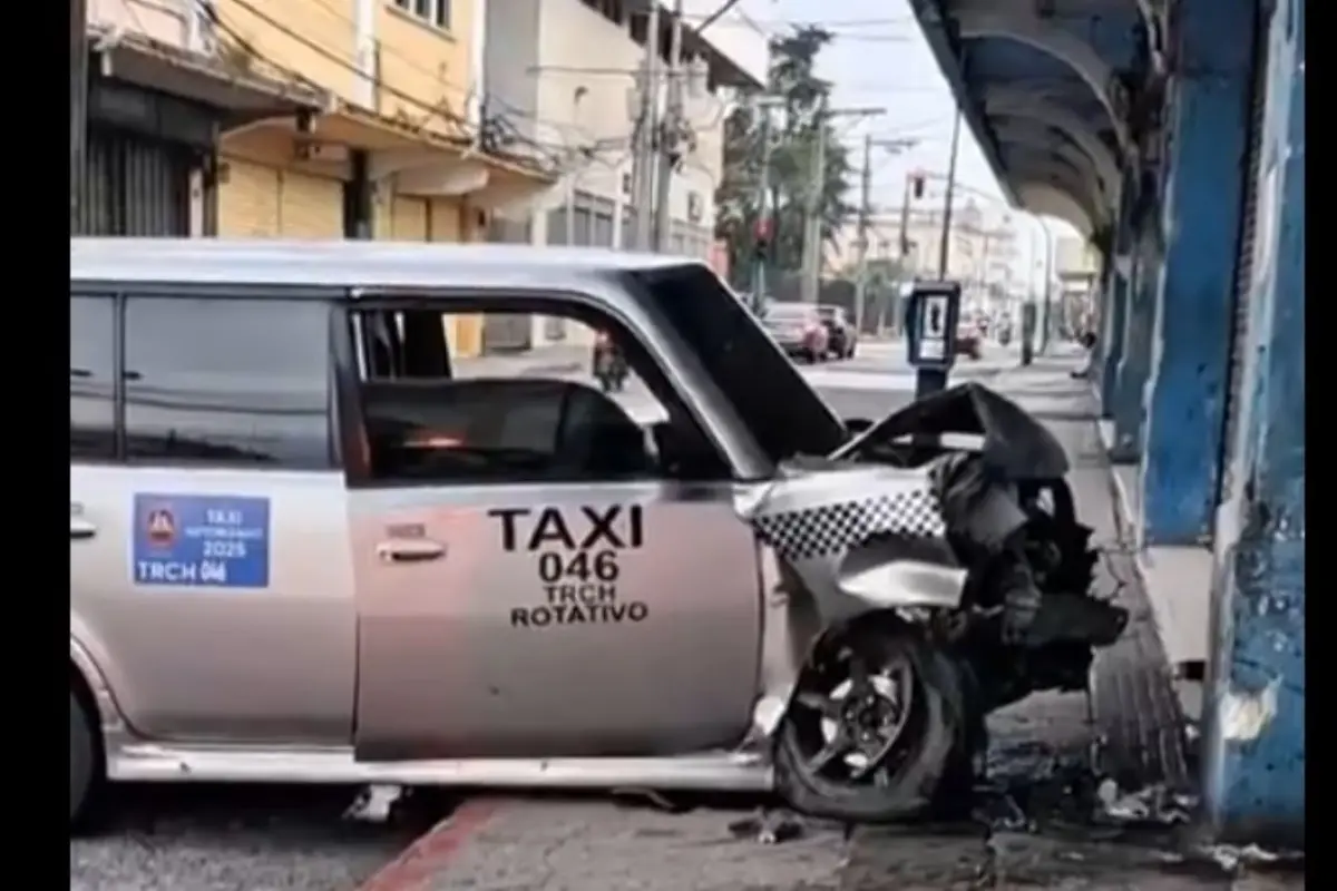 El accidente afectó a los usuarios de un taxi rotativo que circulaba por el sector., Captura de pantalla. 