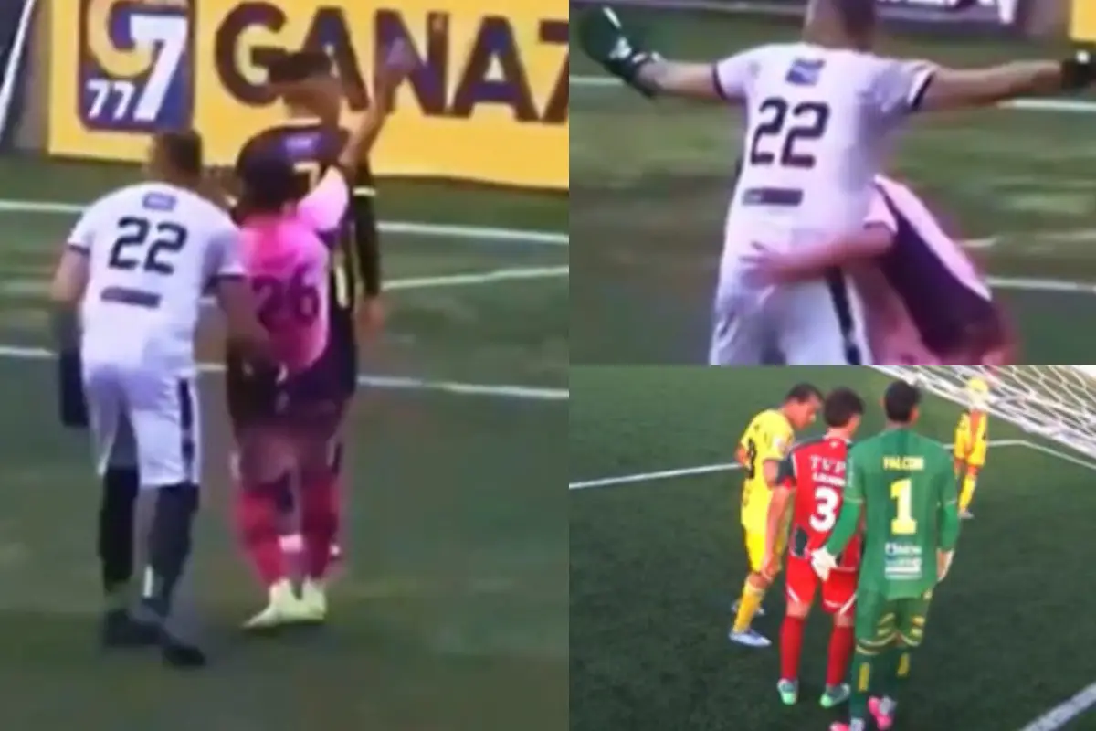 Liborio Sánchez y Christian Ojeda se vieron involucrados en una acción indebida ayer en el juego entre Mixco y Aurora