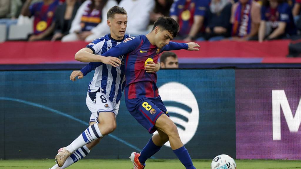 Partido entre Barcelona y Real Sociedad por la jornada 7 de La Liga española | EFE