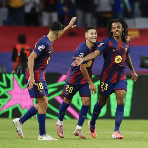 Celebración de Koundé ante la Real Sociedad - EFE