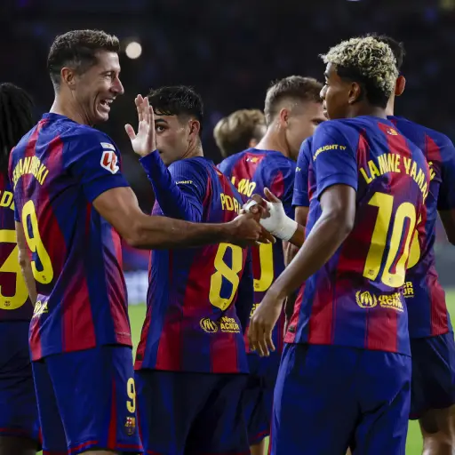 Celebración del FC Barcelona ante la Real Sociedad - EFE