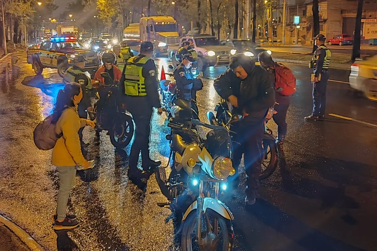 Los operativos de la capital se ejecutaron en seis puntos estratégicos, según el departamento de Tránsito de la PNC., PNC de Guatemala.