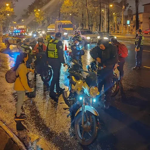 Los operativos de la capital se ejecutaron en seis puntos estratégicos, según el departamento de Tránsito de la PNC. ,PNC de Guatemala.