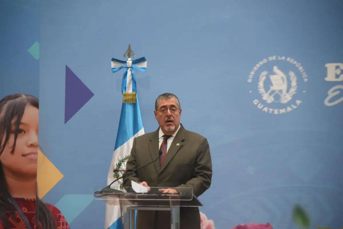 El presidente Bernardo Arévalo durante la conferencia de prensa "La Ronda", el lunes 29 de septiembre., Omar Solís/Emisoras Unidas