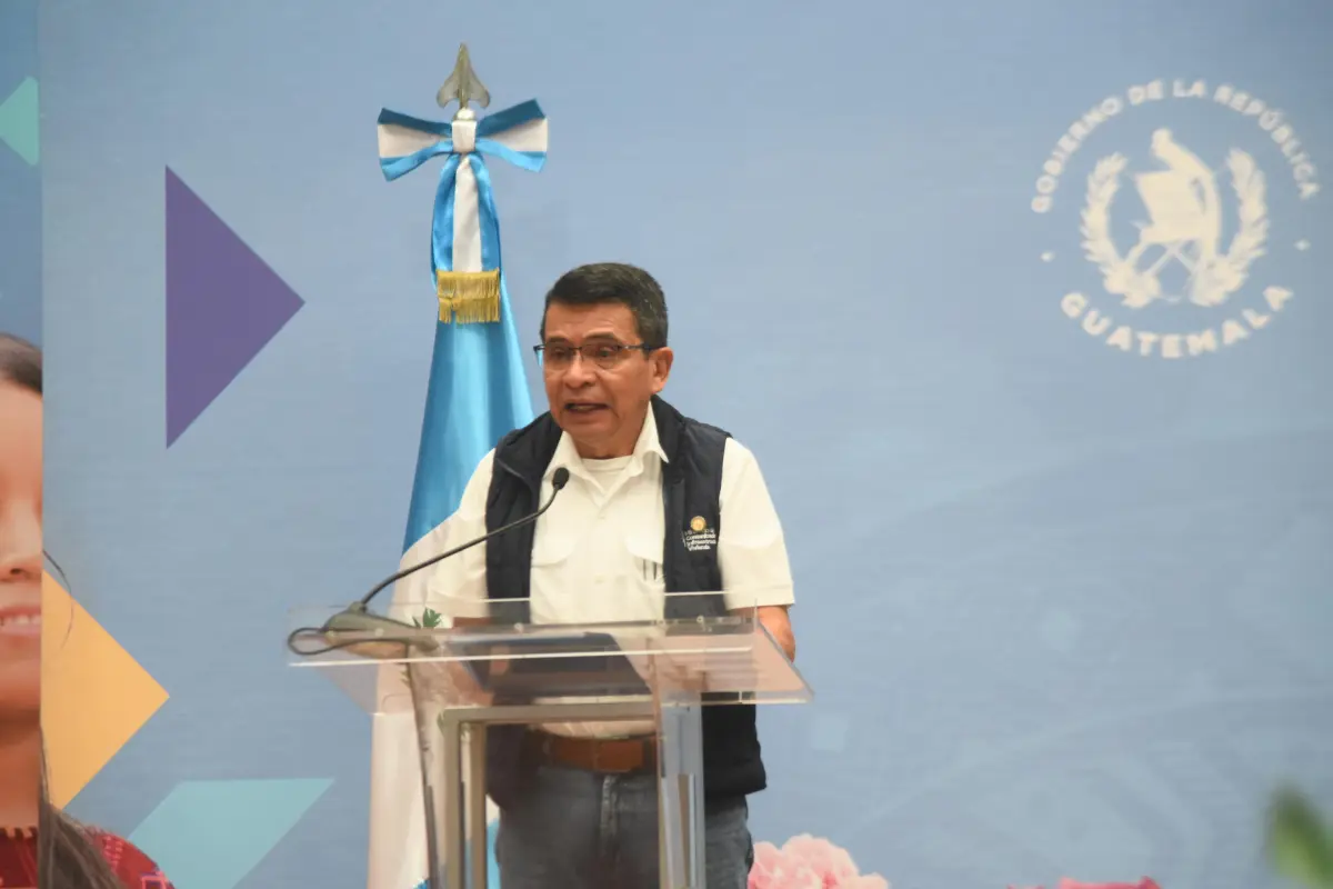 El ministro de Comunicaciones, Miguel Ángel Díaz, durante una conferencia en el Palacio Nacional., Omar Solís/Emisoras Unidas