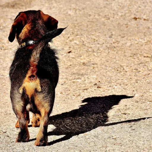 perro salchicha de pelo duro. ,Pixabay