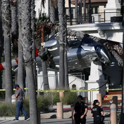 Caída de helicóptero en California. ,GeoTechWar/X.