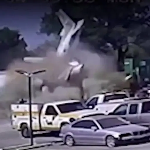 Mortal accidente de avioneta.  ,Captura de pantalla video X.