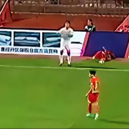 Futbolista grave lesión.  ,Captura de pantalla video X.