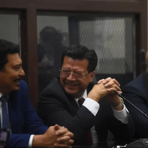 El exmagistrado de la CSJ, Douglas Charchal, señalado en el caso TCQ, durante la audiencia de lectura de sentencia. ,Omar Solís/Emisoras Unidas