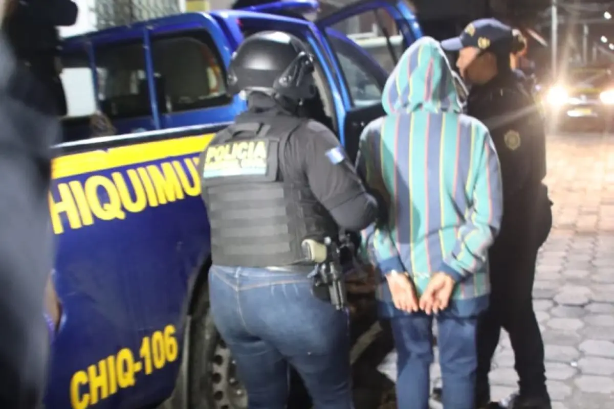 Los detenidos eran investigados por participar en una estructura criminal llamada "La Chana", informó la PNC., PNC de Guatemala.