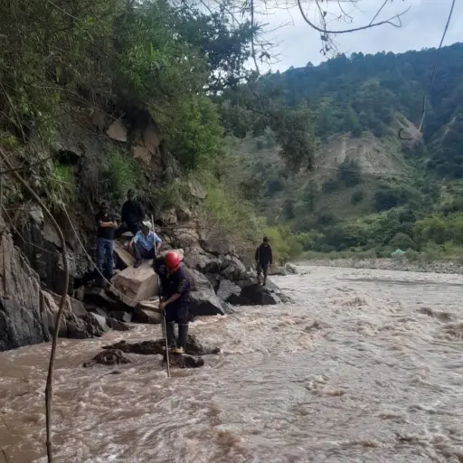 En total son dos búsquedas de desaparecidos las que desarrollan los cuerpos de rescate.  ,Bomberos Municipales Departamentales. 
