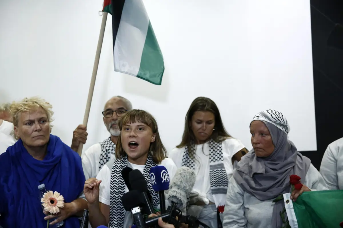 Activista Greta Thunberg es deportada por Israel, EFE