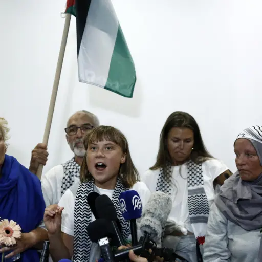 Activista Greta Thunberg es deportada por Israel ,EFE