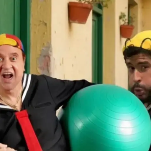 Carlos Villagrán y Bad Bunny ,Redes sociales