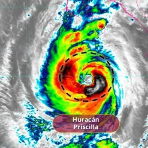 Huracán Priscilla provoca lluvias en México ,CONAGUA