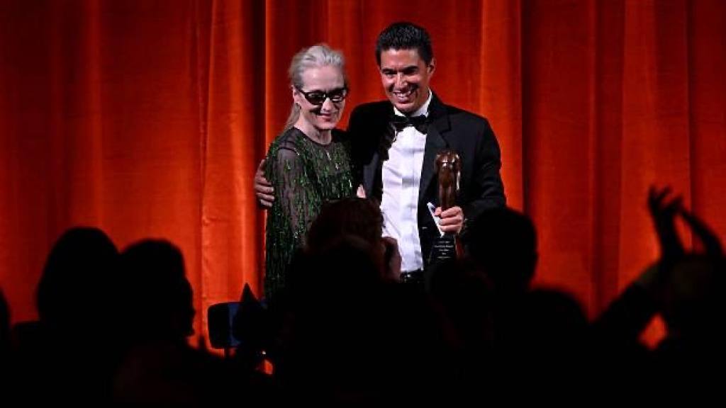 Meryl Streep entrega Premio Albies de José Rubén Zamora | Redes sociales
