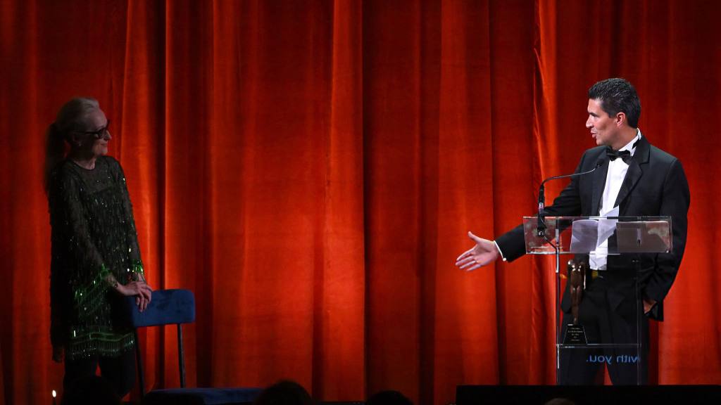 Meryl Streep entrega Premio Albies de José Rubén Zamora | Redes sociales