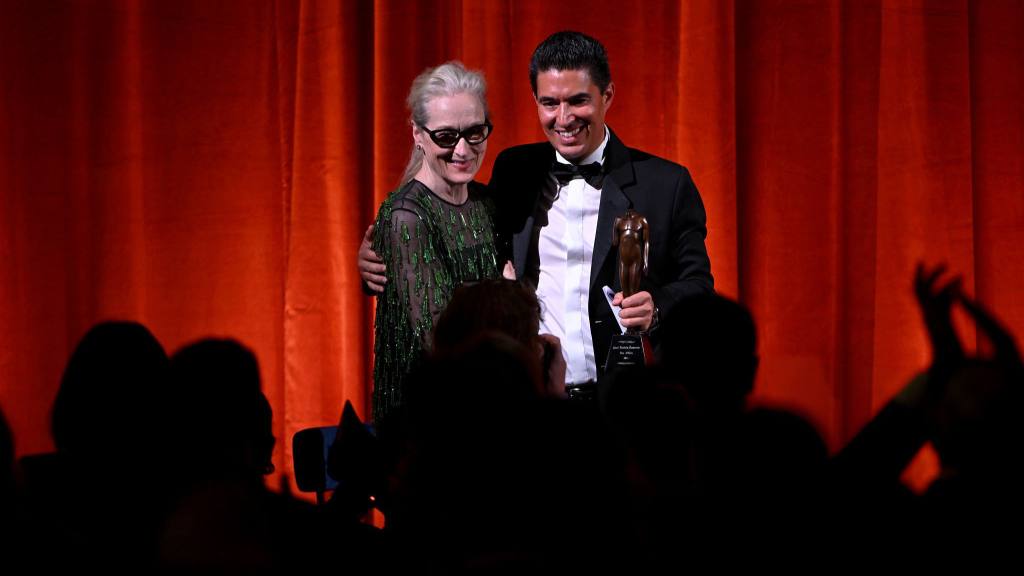 Meryl Streep entrega Premio Albies de José Rubén Zamora | Redes sociales